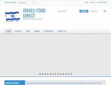 Tablet Screenshot of israelifooddirect.com